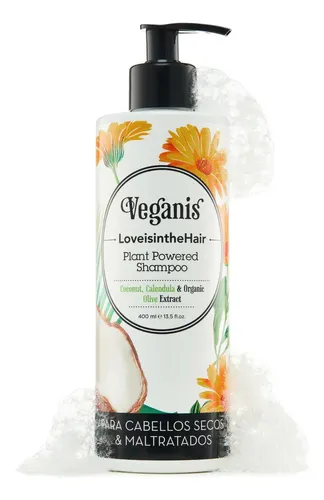 Shampoo Reparador Veganis Coco Caléndula Y Oliva 400ml