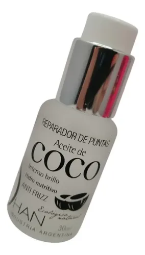 Reparador De Puntas Aceite Coco Anti Frizz Brillo Han 30ml