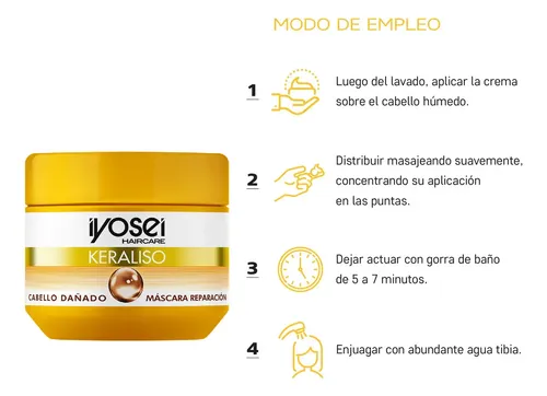 Mascara Reparadora Con Keratina X 315grs Iyosei