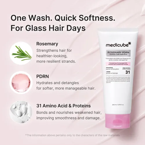 Mascarilla Capilar Medicube 200 Ml Rosemary Pdrn Damage Care