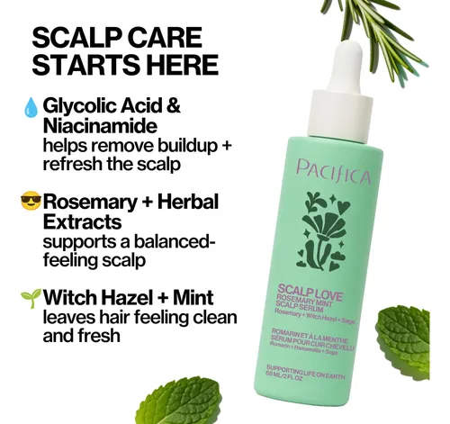 Suero Capilar Pacifica Scalp Love Romero Menta 59ml
