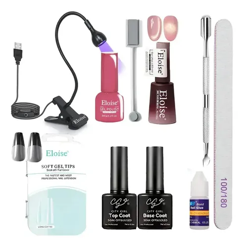 Kit Soft Gel Esmaltado Ojo De Gato Manicura Semipermanente
