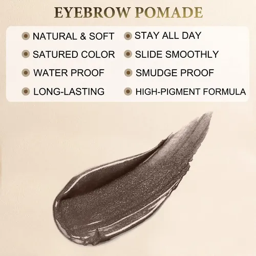 Kit De Cejas Lavone: Lápiz, Delineador Y Pomada Marrón