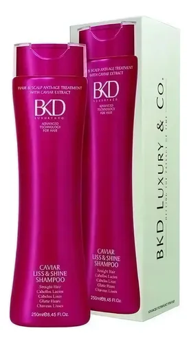 Bkd Shampoo Caviar Liss & Shine Cabellos Lacios 250ml Fidelite Anti Frizz Reparacion Brillo Cabello Liso