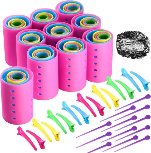 Set De Rulos De Pelo De 141 Piezas Con Clips Para Rizar Y Pe