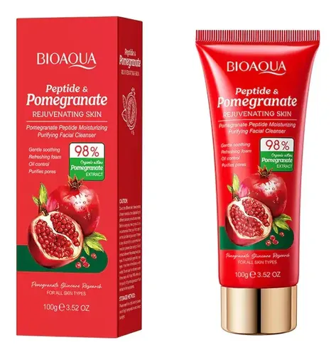 Limpiador Facial Péptidos Y Extracto De Granada 100g Bioaqua