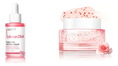 Set Antiedad Pdrn Pink Serum + Crema Colágeno Salmon Dna