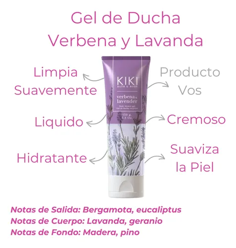 Verbena Y Lavanda Gel De Ducha Crema Corporal Y Manos Idraet