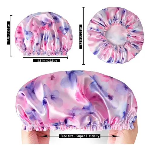 4 Piezas: Gorros De Ducha Para Mujeres, Cómodo Y Suave Flower C 4 Pcs/set