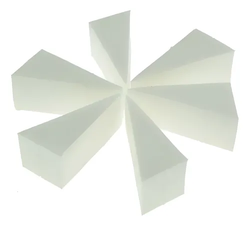 Esponja Maquillaje Latex Triangulo X 6 Unid Dhurma