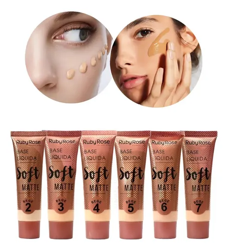 Base Líquida Ruby Rose Soft Matte para una Piel Mate Nude 4
