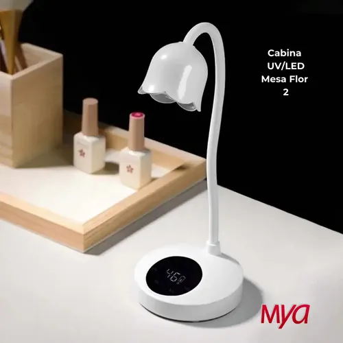 Cabina Para Uñas Flor 2 Uv Led 20w Paris Night Inalámbrica