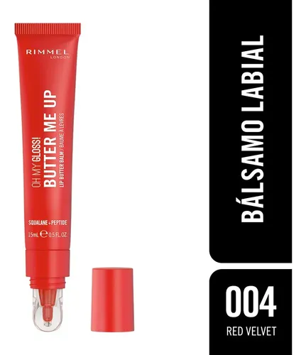 Bálsamo Labial Oh My Gloss Butter Me Up Rimmel London Red Velvet