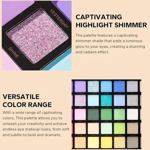 Paleta De Sombras K’apeine 45 Colores Mate Brillo