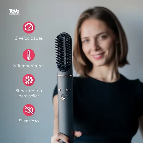Secador De Pelo Modelador Pearl Multi-Styler Ionico Motor Brushless 1300 W 6 Accesorios Rizador Alisador Cepillo Voluminizador Rulos Ondas