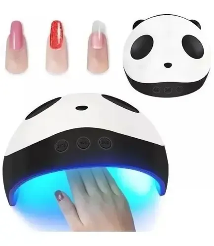 Cabina Led Secador De Uñas Panda 3 En 1 Led/uv Cuo Tas Color Blanco c/ negro