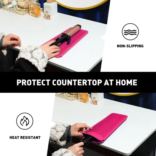 Funda De Silicona Resistente Al Calor Para Plancha Y Rizador