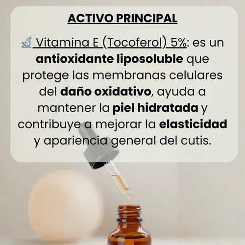 Vitamina E Facial Hidratante, Antioxidante Y Reparadora 50cc