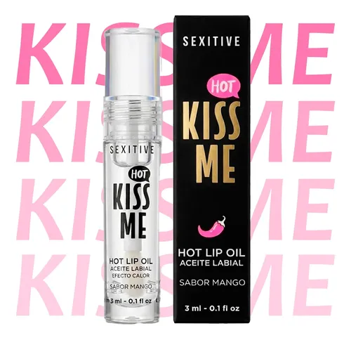 Kiss Me Hot Aceite Labial Lip Oil Sabor Mango Sexitive