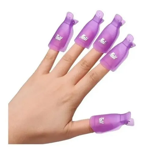 10 Broches Removedor Uñas Esculpidas Esmalte Semipermanentes