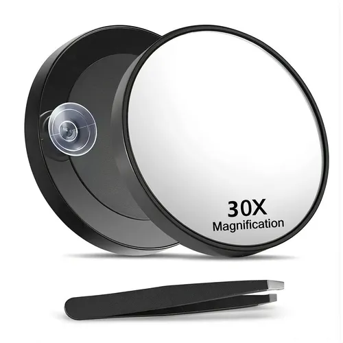 Espejo De Aumento 30x Espejo Cosmetico Con Ventosa Para Depi