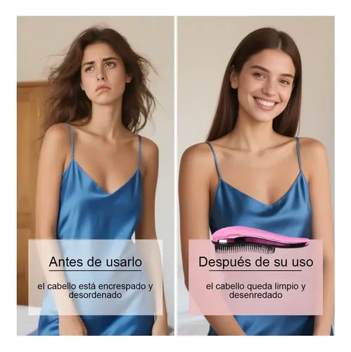5 Piezas De Peine Para Cabello Y Cepillo Para Desenredar 5 Colores