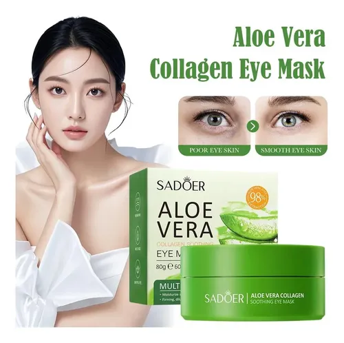 Parche De Colágeno Y Aloe Vera Para Ojos, Hidratante Y Reafi