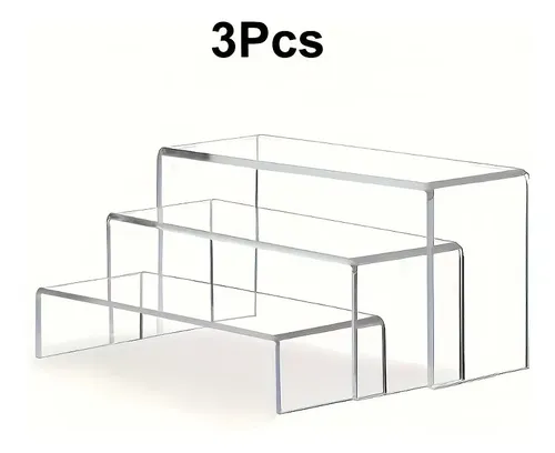Expositor Acrílico Contemporáneo En Forma De U De 3 Piezas
