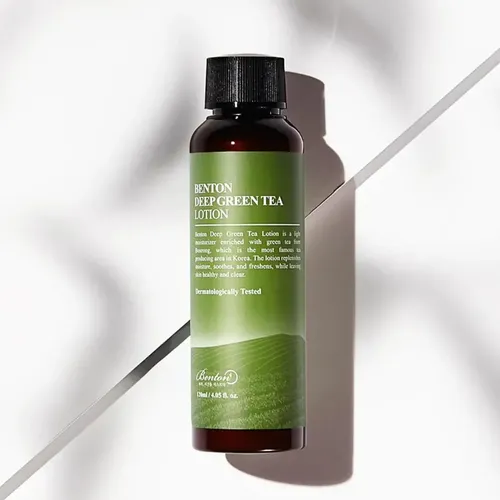 Benton Deep Green Tea Lotion Crema Ligera Coreana Hidratante Todo Tipo De Piel Día/noche