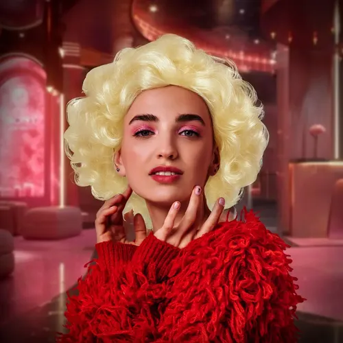 Peluca Marilyn Monroe Cotillon Disfraz