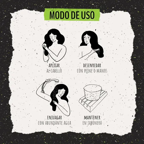 Acondicionador Solido Natural Vegano Geranio 80gr Pelo Seco