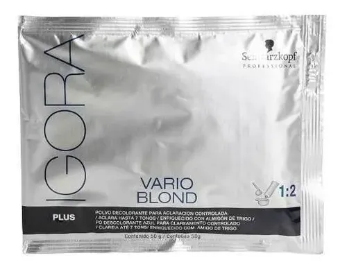Decolorante Schwarzkopf Professional Igora Vario Blond Plus tono aclara hasta 7 tonos para cabello x 50g