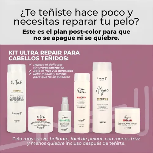 Shampoo a base Argán, Nutrición total para cabellos resecos, restaura el equilibrio natural y sella cutículas, producto profesional de Salon de Belleza x 500Mls ARGANIA de LineUp
