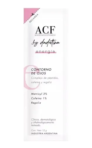 Contorno De Ojos Acf By Dadatina Energia Refill X15 Gr