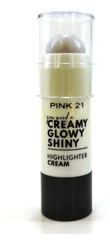 Iluminador Cremoso Barra Highlighter Pink 21 X 3 Unidades Tono Del Maquillaje 01-02-03