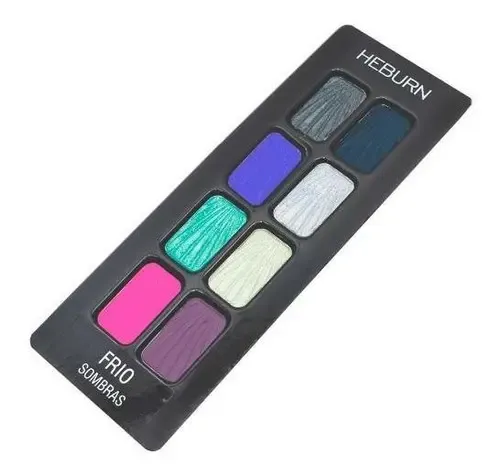 Heburn Paleta Sombras Ojos 8 Tonos Brilloso Mate 940 Frios