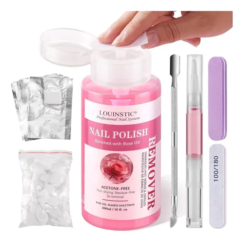 Kit De Remoción De Esmalte Profesional Louinstic 10.15 Oz