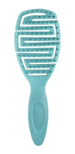 Cepillo De Cabello Maya Para Desenredar P/ Rulos Dompel Color Verde