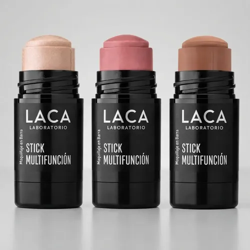 Kit Contorno Iluminador Y Rubor Barra Stick Maquillaje Laca