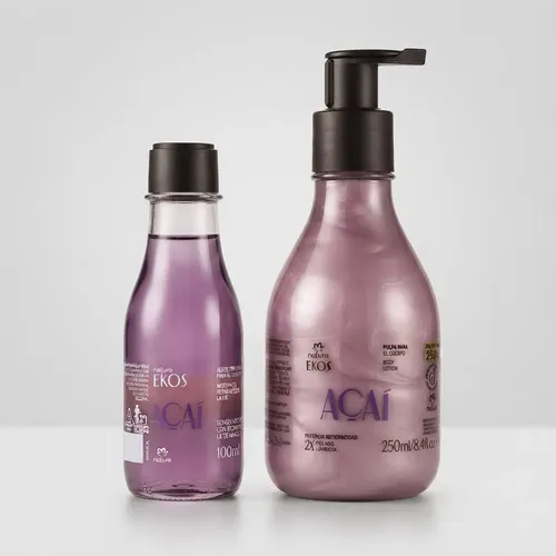 Kit Natura Ekos Açaí Aceite Trifásico Y Pulpa Corporal