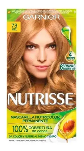 Tintura Permanente Nutrisse para Cabello Tono 73 Miel