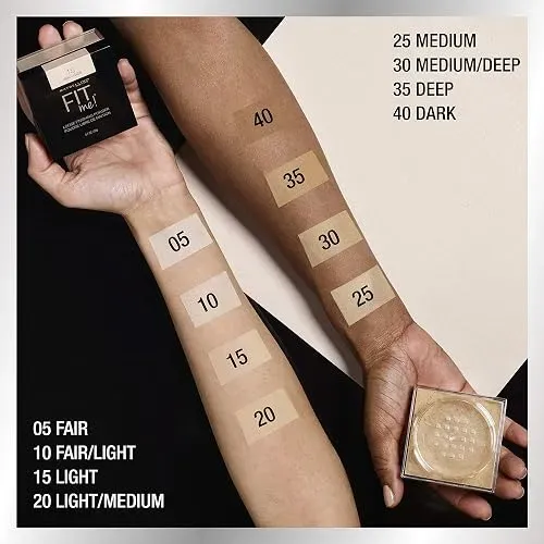 Maybelline Fit Me Polvo Fijador Suelto Maquillaje Acabado