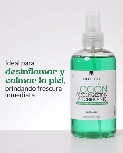 Locion Descongestiva Y Tonificante X 500 Ml Biobellus