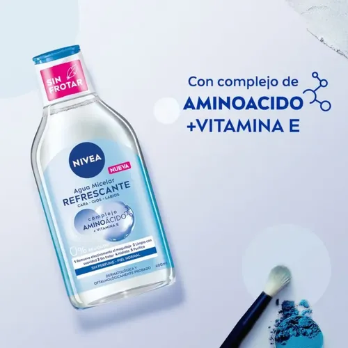 Agua Micelar 5 En 1 Nivea Refrescante Para Piel Normal X400