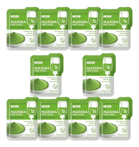 10* Mascarilla De Arcilla Verde Matcha Pieza Única 5g