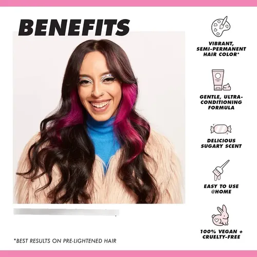 Tinte Vegano Lime Crime Unicorn Hair Juicy (fucsia)