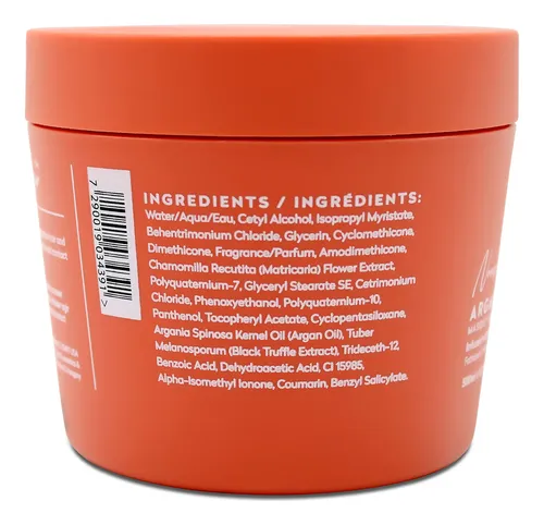 Mascarilla Capilar Truffluv Nourish Argan Volume W/ Black Tr