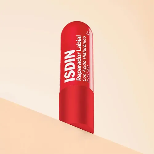 Isdin Reparador Labial Stick Con Ácido Hialurónico Rojo