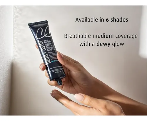 Crema Cc Spf50 Lune+aster Porcelana 1.0, Cobertura Media