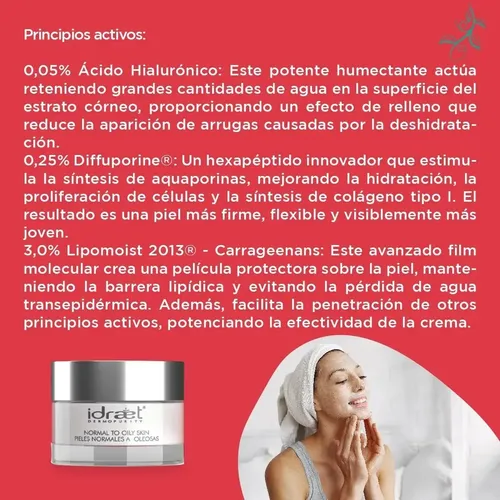 Crema Antiarrugas Piel Grasa Mixta Idraet Aquafiller Antiage